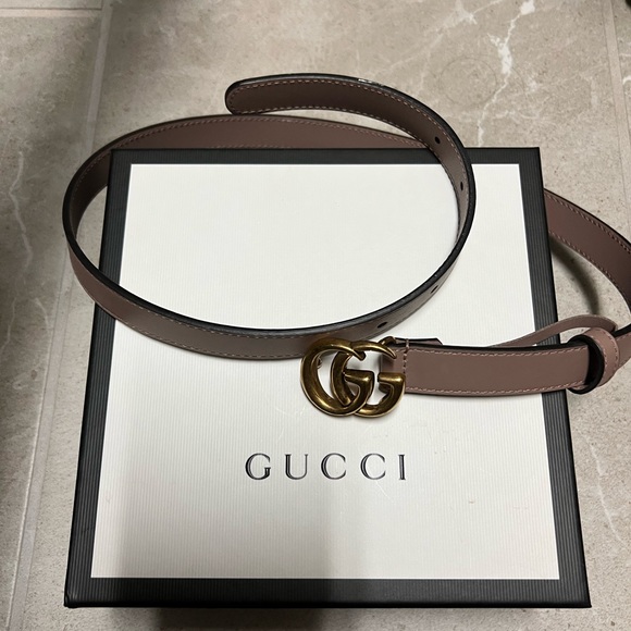 Authentic Gucci belt-dusty rose (beige nude) size 75 - Picture 1 of 5